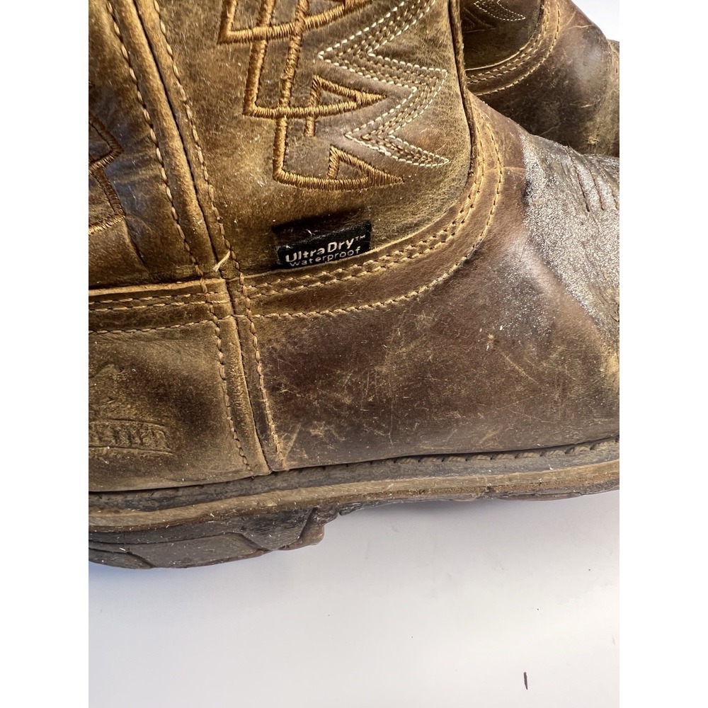 Irish‎ Setter Marshall Brown Leather Work Boots Men 9.5 Steel Toe 83923 Outdoor - Picture 6 of 14